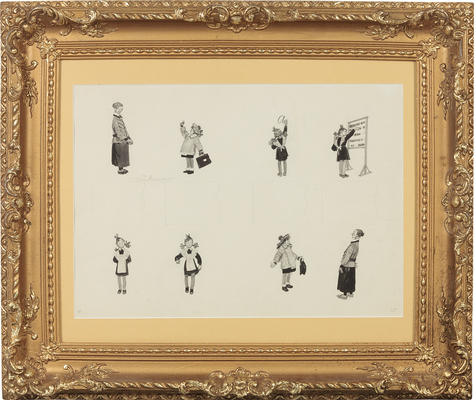 Лемкуль Фёдор Викторович. Иллюстрации к кн.: Баруздин С. Кто сегодня учится. М.: Детгиз, 1961 